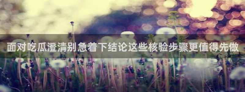 吃瓜信息核验